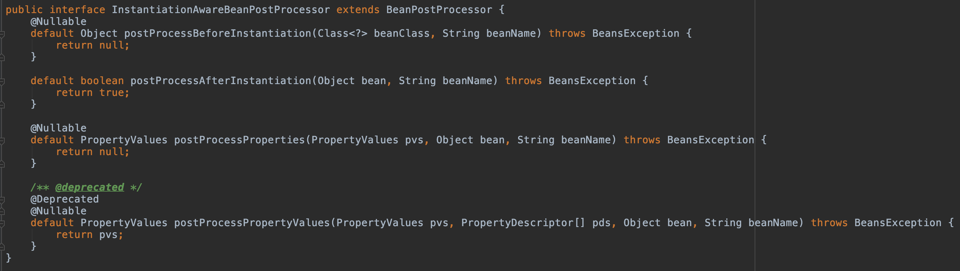 InstantiationAwareBeanPostProcessor